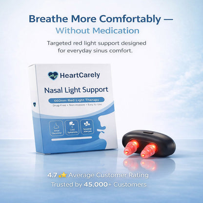 HeartCarely™-Red Light Nasal Congestion Relief