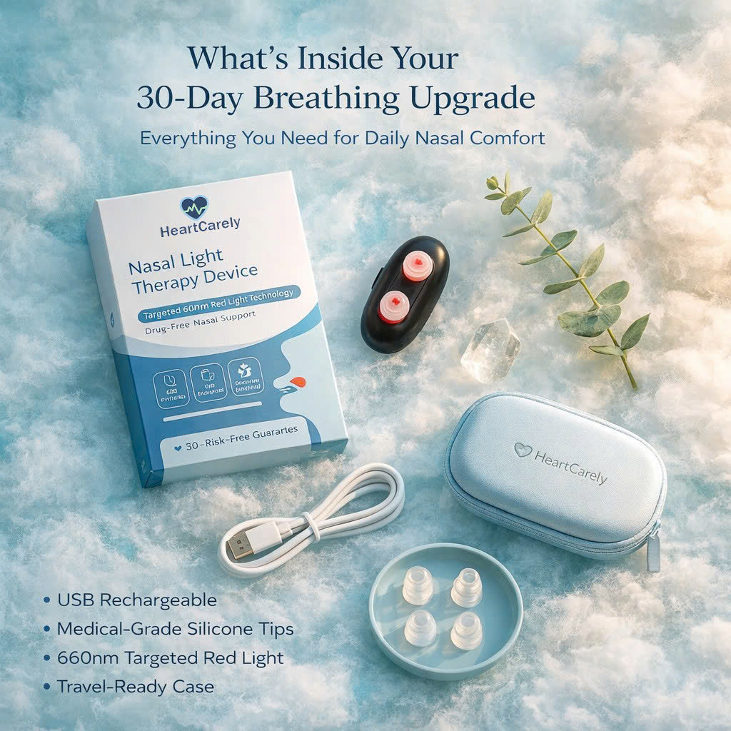 HeartCarely™-Red Light Nasal Congestion Relief